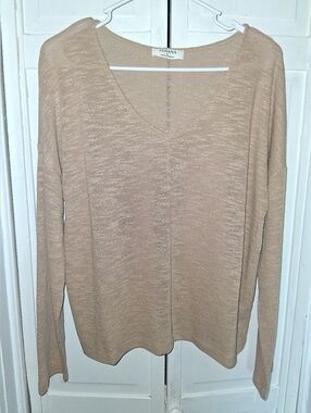Zenana Outfitters Tan Knit Top - Neutral Beige